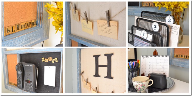 Pottery Barn Inspired Message Center - Harbour Breeze Home